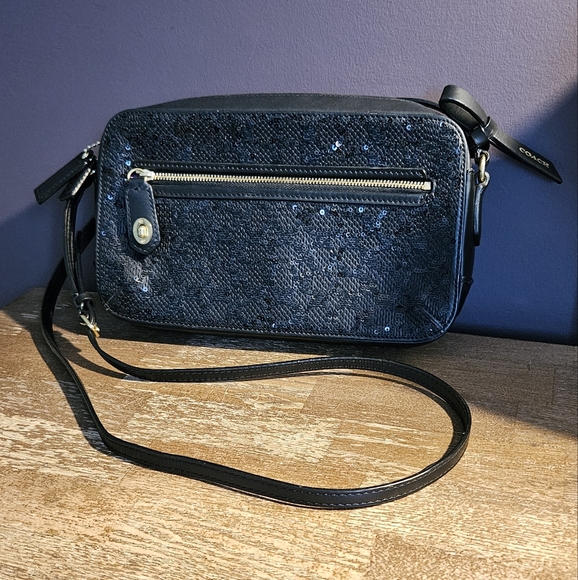 Coach Signature Sequin Crossbody - Picture 2 of 13